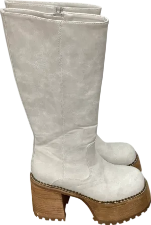 Delias Grey Vintage Soul Knee High Boots UK 6 EU 39 👠