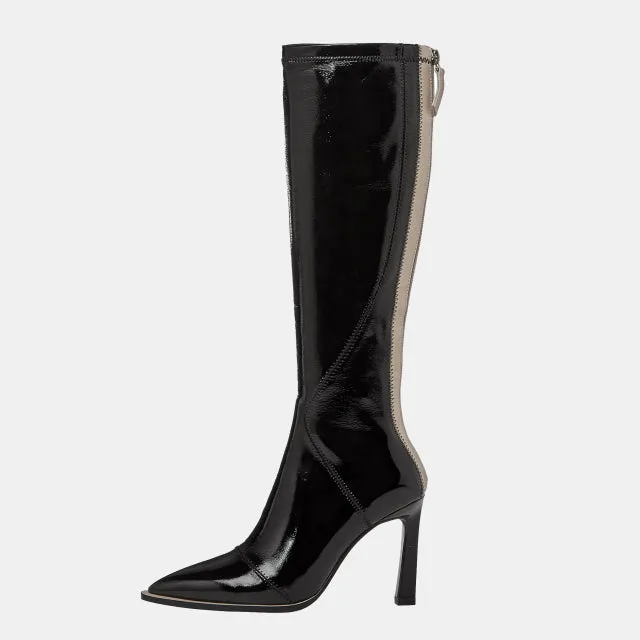 Women Knee High Boots Genuine Leather