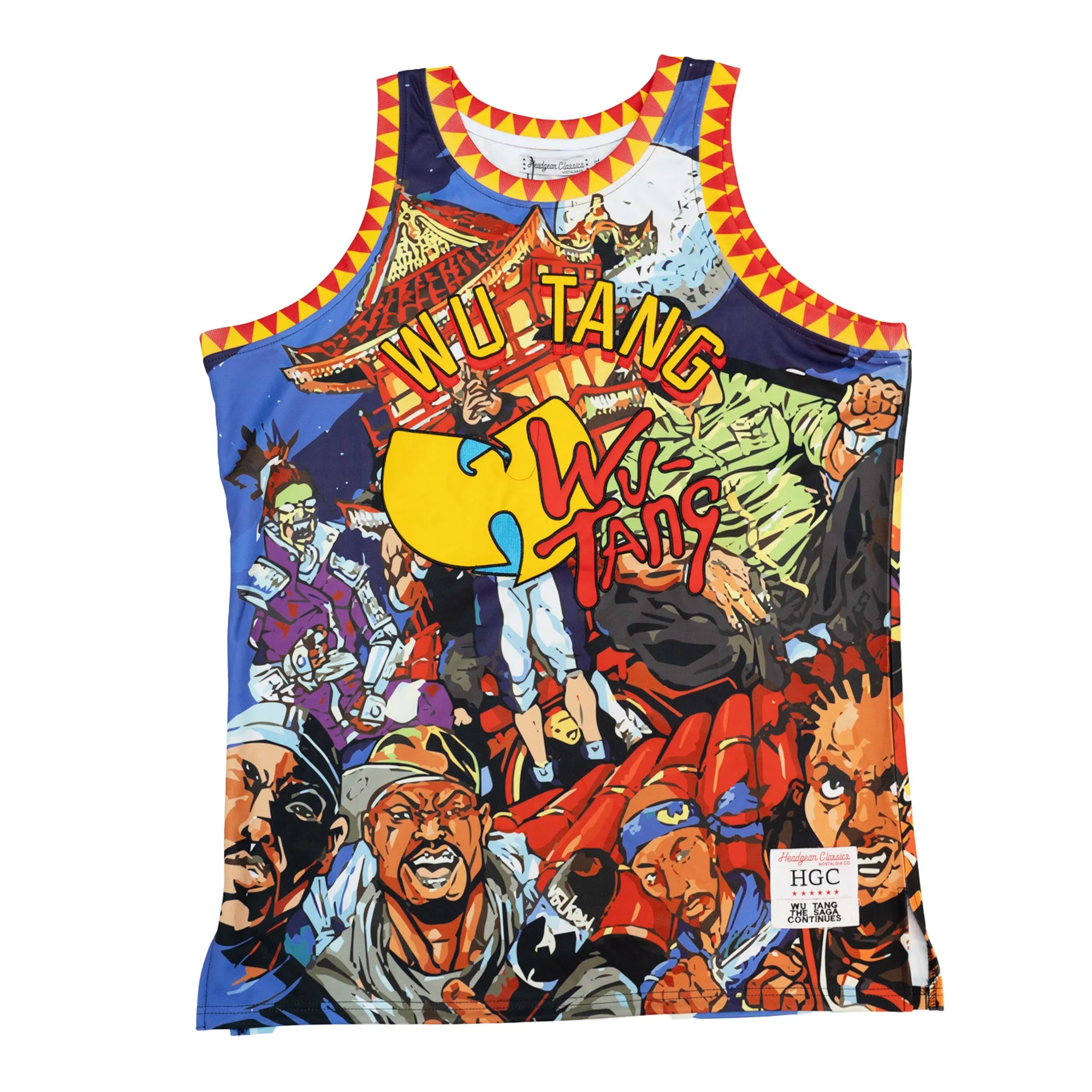 WU TANG BASKETBALL JERSEY (YELLOW/RED)
